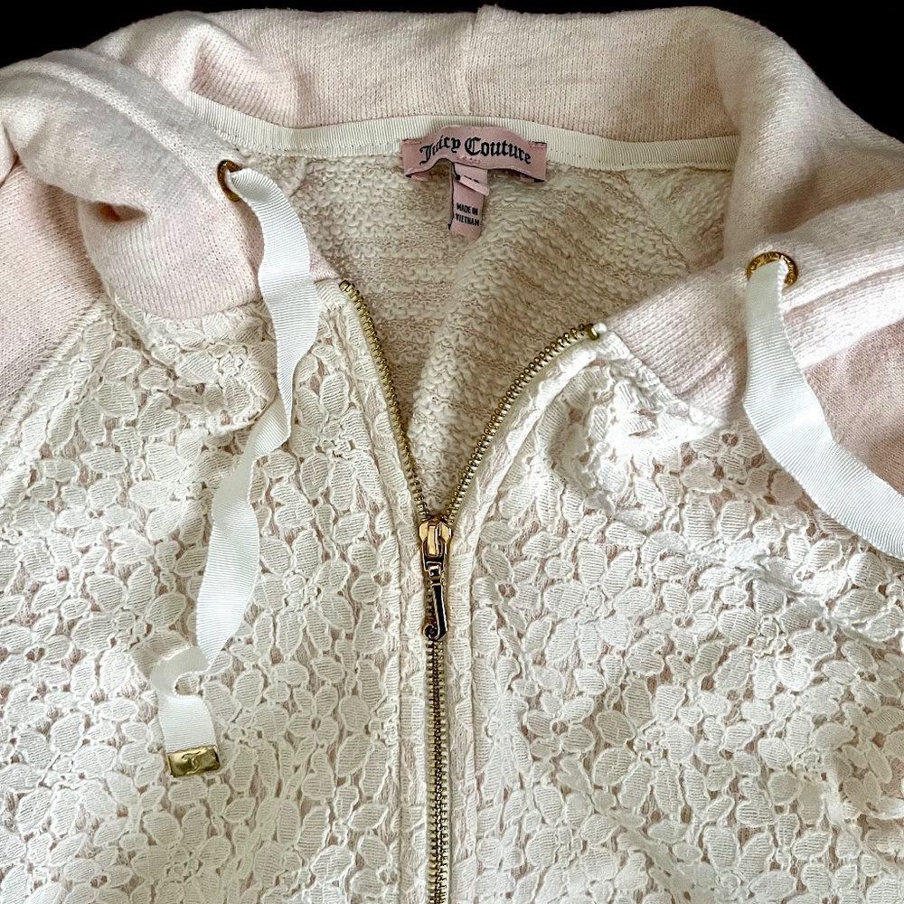Juicy Couture pink hoodie, size XS - Picture 3 of 3